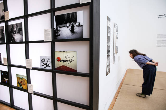 The exhibition Distorted Image. Chapters from the Beginnings of Video Art, whis shows the beginnings of video art in the former Czechoslovakia and in Poland and Hungary from the late 1960s to the mid-1990s, starts tomorrow and runs until August 16, in House of Arts, Brno, on April 28, 2026. (CTKxPhoto MonikaxHlavacova) CTKPhotoP2026042804430  CTKPhotoP2026042804430