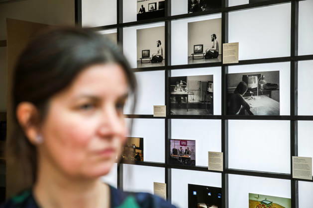 The exhibition Distorted Image. Chapters from the Beginnings of Video Art, whis shows the beginnings of video art in the former Czechoslovakia and in Poland and Hungary from the late 1960s to the mid-1990s, starts tomorrow and runs until August 16, in House of Arts, Brno, on April 28, 2026. (CTKxPhoto MonikaxHlavacova) CTKPhotoP2026042804436  CTKPhotoP2026042804436