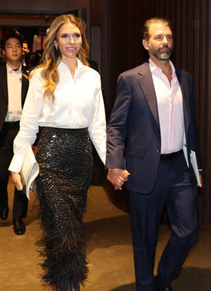 Trump s eldest son in Seoul Trump s eldest son in Seoul Donald Trump Jr. (R), the eldest son of U.S. President Donald Trump, exits a concert hall in Seoul on April 29, 2026, after watching a concert marking the release of the debut album of flutist Han Jee-hee, wife of Shinsegae Group Chairman Chung Yong-jin. (Yonhap) 2026-04-30 07:20:48 < 1980-2026 YONHAPNEWS AGENCY. .> ¼­¿ïÆ¯º°½Ã EDITORIAL USE ONLY  Copyright: xx PYH2026043001160031500 YonhapxNewsx yonphotos251892
