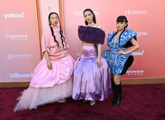 2026 Billboard Women in Music Event Audrey Nuna, EJAE and Rei Ami arriving to the 2026 Billboard Women in Music event held at the Hollywood Palladium on April 29, 2026 in Hollywood, CA. Hollywood Hollywood Palladium California USA Copyright: xLISAxOConnorx xAFF-USA.comx
