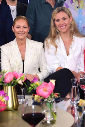 Helene Fischer and Angelique Kerber as guests at the recording on 29 04 2026 of the NDR Talk Show in Hamburg NDR Talk Show on 1 05 2026 in Hamburg