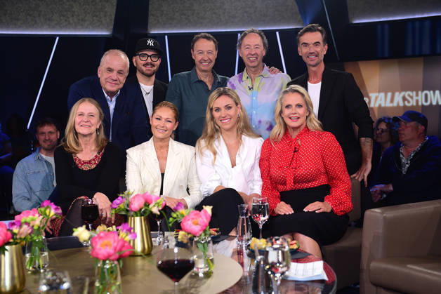 Cornelia Funke, Hubertus Meyer Burckhardt, Armin Morbach, Helene Fischer, Gerrit Braun, Angelique Kerber, Frederik Braun, Barbara Schoeneberger and Florian Silbereisen at the recording on 29 04 2026 of the NDR Talk Show in Hamburg NDR Talk Show on 1 05 2026 in Hamburg