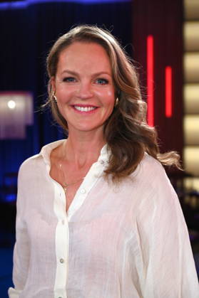 Interior designer and TV presenter Eva Brenner as a guest on the WDR talk show Kölner Treff