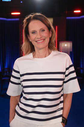 Sports presenter Katrin Müller Hohenstein as a guest on the WDR talk show Kölner Treff