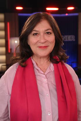 Actress Eva Mattes as a guest on the WDR talk show Kölner Treff