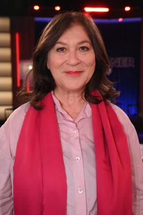 Actress Eva Mattes as a guest on the WDR talk show Kölner Treff