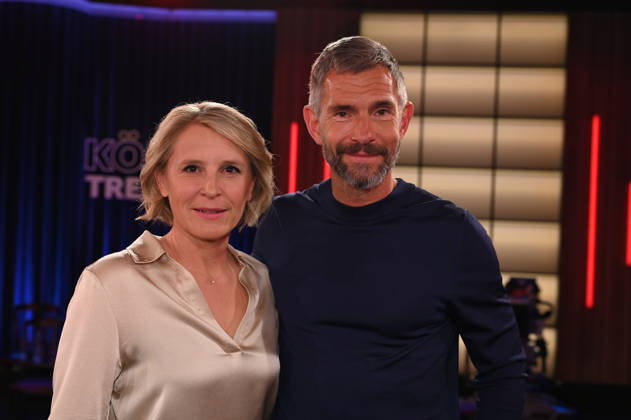 Presenter duo Susan Link and Micky Beisenherz of the WDR talk show Kölner Treff