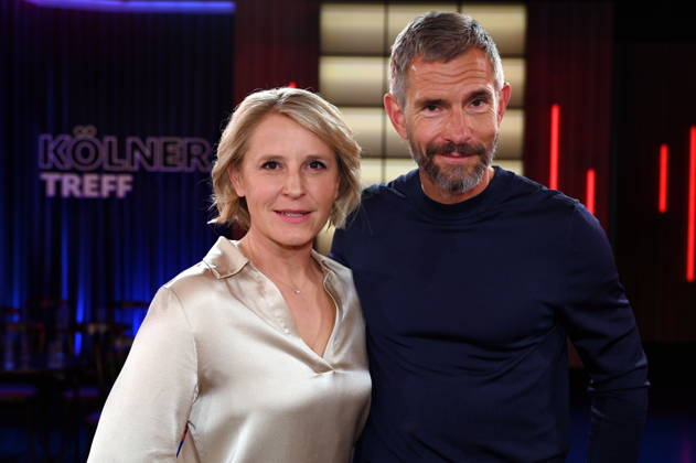Presenter duo Susan Link and Micky Beisenherz of the WDR talk show Kölner Treff