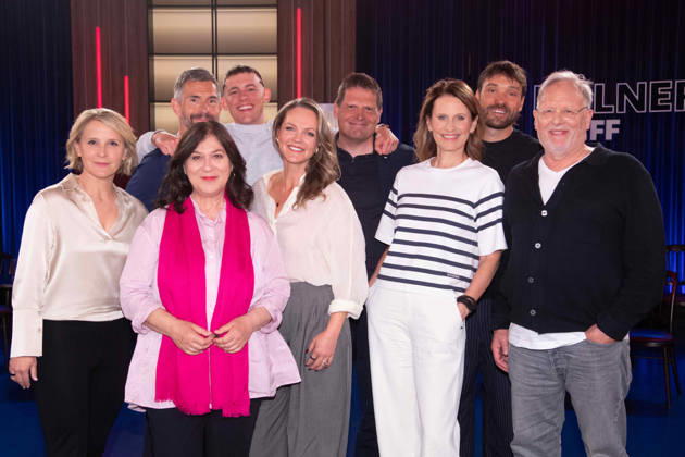 Back row from left Micky BEISENHERZ, presenter, Jerry VSAN, comedian, Jan ULLRICH, former racing cyclist, Rick ZABEL, former racing cyclist, front row from left Susan LINK, presenter, Eva MATTES, actress, Eva BRENNER, presenter, Katrin MUELLER HOHENSTEN, Müller Hohenstein, presenter, Prof Dr Dietrich GRO