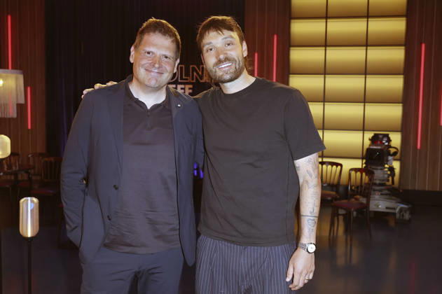 Jan Ullrich and Rick Zabel at the recording of the WDR talk show Kölner Treff in WDR Studio BS 3 Cologne, 30 04 2026 Foto:xgbrcix xFuturexImagex koelner_treff3004_6415