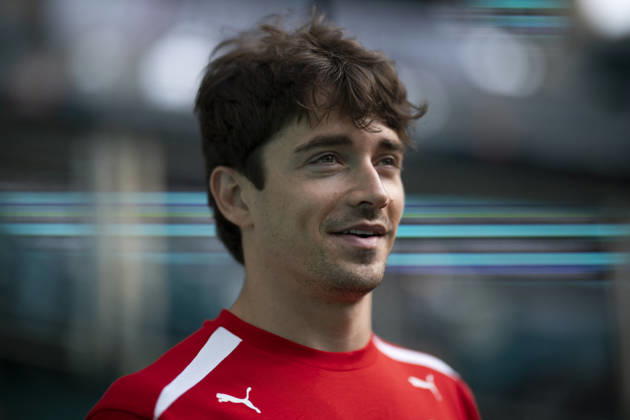 Miami Grand Prix 2026 - Pilots and Girlfriends 16 Charles Leclerc (Ferrari) and Alexandra Saint Mleux arrival before the Sprint Race session of the F1 Grand Prix of Miami at Miami International Autodrome on May 2, 2026 in Miami Florida . Photo by Eliot Blondet ABACAPRESS.COM Miami Florida United States Copyright: xBlondetxEliot ABACAx