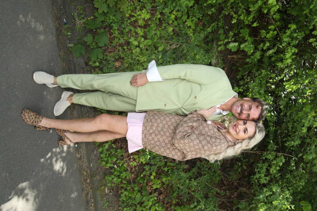 Sascha Schmitz and Sandra Czok at Bild Renntag 2026 at the Gelsenkirchen trotting track Gelsenkirchen, 01 05 2026 Copyright: xAgenturxMatthiasxWehnertx xM.xGränzdörferx