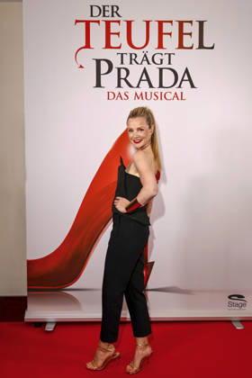 ABB PRADA Kim Sarah Brandts at an exclusive panel talk by Stage Entertainment with first insights into the stage adaptation of the cult film The Devil Wears Prada on May 2, 2026 in Hamburg The musical celebrates its German premiere on December 10, 2026 at the Stage Theater Neue Flora in Hamburg Hamburg Germany
