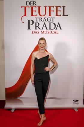 ABB PRADA Kim Sarah Brandts at an exclusive panel talk by Stage Entertainment with first insights into the stage adaptation of the cult film The Devil Wears Prada on May 2, 2026 in Hamburg The musical celebrates its German premiere on December 10, 2026 at the Stage Theater Neue Flora in Hamburg Hamburg Germany