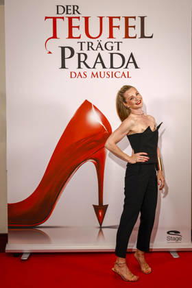 ABB PRADA Kim Sarah Brandts at an exclusive panel talk by Stage Entertainment with first insights into the stage adaptation of the cult film The Devil Wears Prada on May 2, 2026 in Hamburg The musical celebrates its German premiere on December 10, 2026 at the Stage Theater Neue Flora in Hamburg Hamburg Germany
