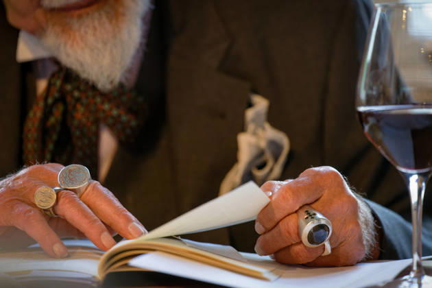 Kunst Kultur Literatur Buchhandel 04 05 2026 Potsdam Landeshauptstadt Brandenburg wist derliteraturladen Markus Lüpertz German painter, graphic artist and sculptor one of the most famous contemporary German artists of the present, reads his own texts Potsdam GER