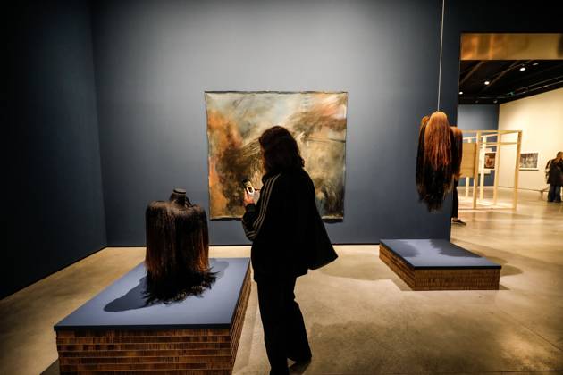 May 5, 2026, Venice, Rome, Italy: May 5, 2026, Venice. 61st International Art Exhibition of the Venice Biennale, titled In Minor Keys and curated by Koyo Kouoh. Biennale Gardens. Central Pavilion. Work by Marcia Kure. Venice Italy  - ZUMAa289 20260505_zia_a289_394 Copyright: xMircoxToniolox xAgfx