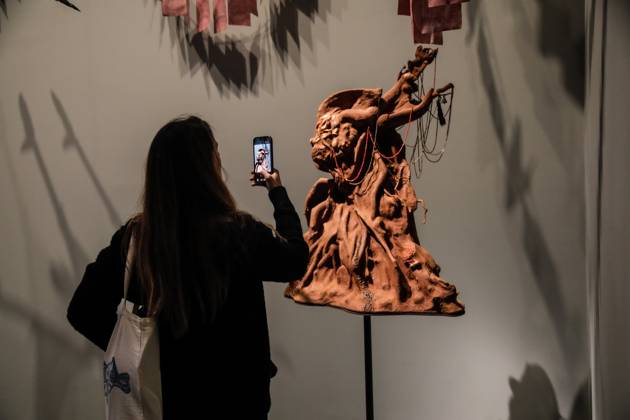 May 5, 2026, Venice, Rome, Italy: May 5, 2026, Venice. 61st International Art Exhibition of the Venice Biennale, titled In Minor Keys and curated by Koyo Kouoh. Biennale Gardens. Central Pavilion. Work by Wangechi Mutu. Venice Italy  - ZUMAa289 20260505_zia_a289_420 Copyright: xMircoxToniolox xAgfx