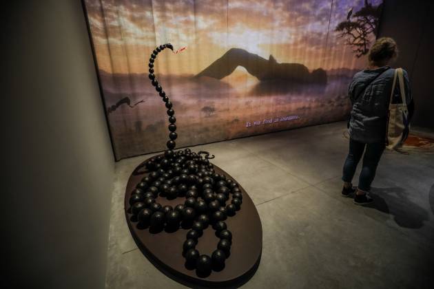 May 5, 2026, Venice, Rome, Italy: May 5, 2026, Venice. 61st International Art Exhibition of the Venice Biennale, titled In Minor Keys and curated by Koyo Kouoh. Biennale Gardens. Central Pavilion. Work by Wangechi Mutu. Venice Italy  - ZUMAa289 20260505_zia_a289_422 Copyright: xMircoxToniolox xAgfx