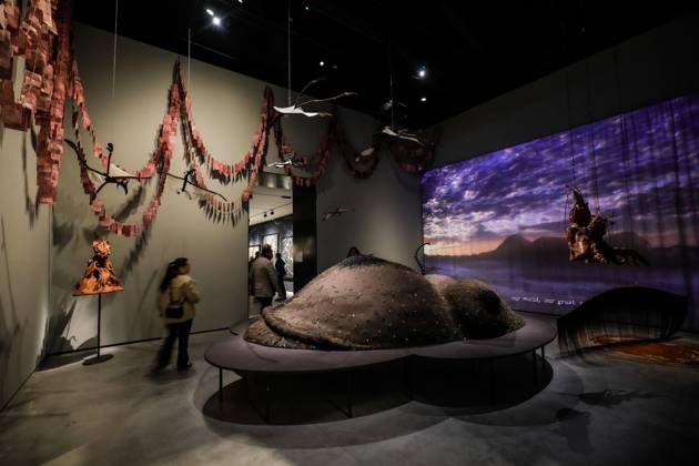 May 5, 2026, Venice, Rome, Italy: May 5, 2026, Venice. 61st International Art Exhibition of the Venice Biennale, titled In Minor Keys and curated by Koyo Kouoh. Biennale Gardens. Central Pavilion. Work by Wangechi Mutu. Venice Italy  - ZUMAa289 20260505_zia_a289_423 Copyright: xMircoxToniolox xAgfx