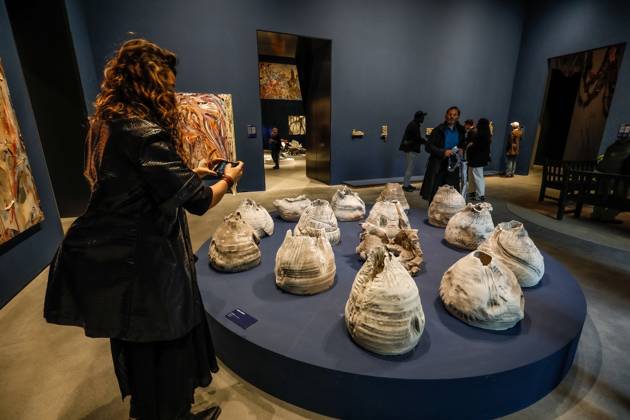 May 5, 2026, Venice, Rome, Italy: May 5, 2026, Venice. 61st International Art Exhibition of the Venice Biennale, titled In Minor Keys and curated by Koyo Kouoh. Biennale Gardens. Central Pavilion. Work by Manuel Mathieu. Venice Italy  - ZUMAa289 20260505_zia_a289_427 Copyright: xMircoxToniolox xAgfx