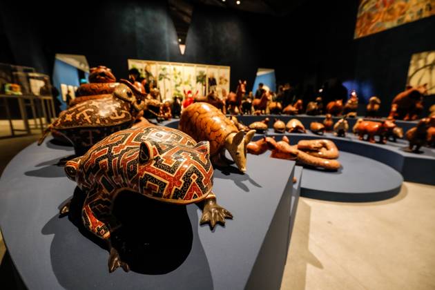May 5, 2026, Venice, Rome, Italy: May 5, 2026, Venice. 61st International Art Exhibition of the Venice Biennale, titled In Minor Keys and curated by Koyo Kouoh. Biennale Gardens. Central Pavilion. Work by Celia VoÂ¡squez Yui. Venice Italy  - ZUMAa289 20260505_zia_a289_435 Copyright: xMircoxToniolox xAgfx