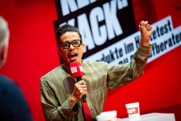 Jorge Gonzalez, presenter, choreographer and model, at the BILD Stage OMR26 Festival in Hamburg, Hamburg Hamburg Germany Fair