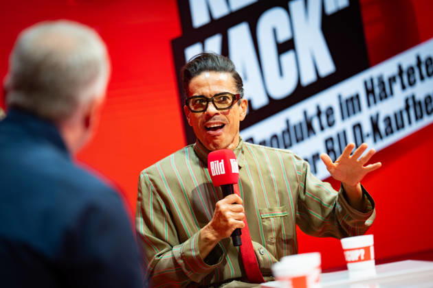 Jorge Gonzalez, presenter, choreographer and model, at the BILD Stage OMR26 Festival in Hamburg, Hamburg Hamburg Germany Fair