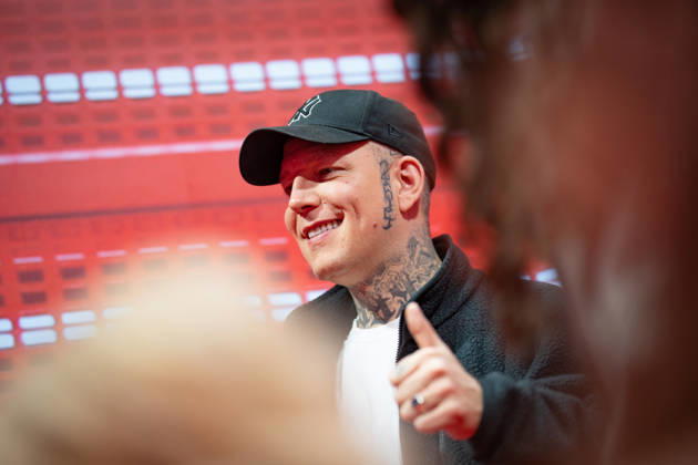 MontanaBlack, real name Marcel Thomas Andreas Eris, influencer and streamer, at the BILD Stage OMR26 Festival in Hamburg, Hamburg Hamburg Germany Messe