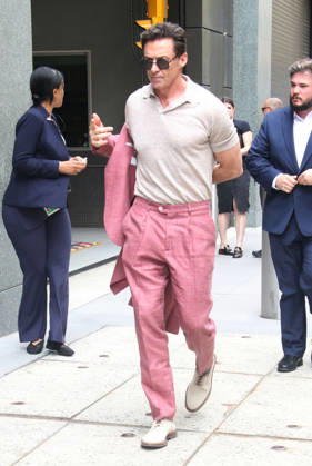 NEW YORK, NY- MAY 6: Hugh Jackman seen at The View on May 6, 2026 in New York City. Copyright: xRWx