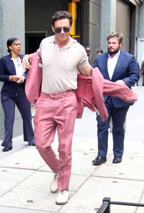 NEW YORK, NY- MAY 6: Hugh Jackman seen at The View on May 6, 2026 in New York City. Copyright: xRWx