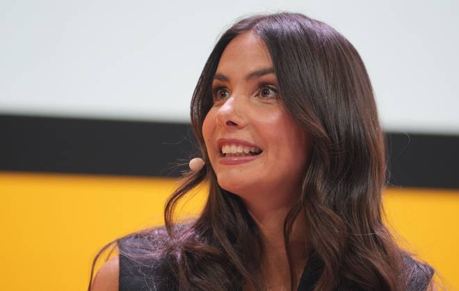 06 05 2026, xcex, GER, Hamburg, trade fair, exhibition halls, Online Marketing Rockstars Festival, event for digital marketing and technology, OMR Expo, trade fair, OMR Festival 2026 in Hamburg, Lea Wagner ARD, sports presenter, TV expert, journalist CE