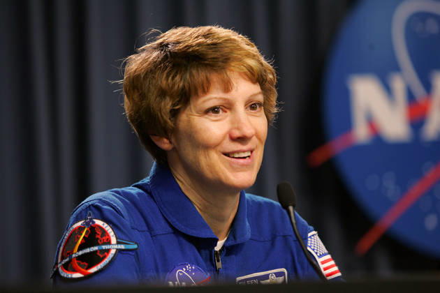 Astronauts Prepare for Space Shuttle Launch May 02, 2005; Cape Canaveral, FL, USA; Space Shuttle Discovery Commander Eileen Collins answers questions during press conference following the Terminal Countdown Demonstration Test at the Kennedy Space Center in Cape Canaveral, Florida Wednesday, 4 May 2005. NASA last week postponed the shuttle s launch date until mid-July. Discovery will be the first launch since the space shuttle Columbia burned up upon reentry in 2003.. Copyright: xChrisxLivingston ZUMAxPressx