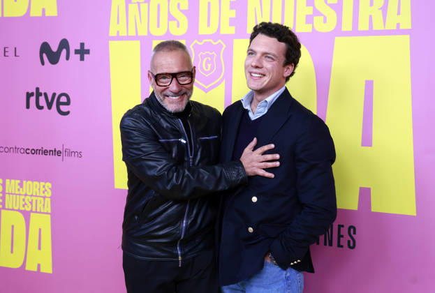 Hombres G premiere their film, Los mejores anos de nuestra vida Goyo González during the premiere of the film Los mejores anos de nuestra vida , on May 7, 2026, in Madrid Spain It is an intimate and emotional portrait of Hombres G, a band that marked several generations and is still as relevant as in its beginnings Through unpublished material and a contemporary look, the documentary celebrates 40 years of friendship, music and inexhaustible energy 07 MAY 2026 Madrid Madrid Madrid Spain  Copyright: xJosexVelascox 7507246