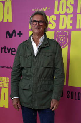 Hombres G premiere their film, Los mejores anos de nuestra vida Poti during the premiere of the film Los mejores anos de nuestra vida , on May 7, 2026, in Madrid Spain It is an intimate and emotional portrait of Hombres G, a band that marked several generations and is as relevant as in its beginnings Through unreleased material and a contemporary look, the documentary celebrates 40 years of friendship, music and inexhaustible energy 07 MAY 2026 Madrid Madrid Madrid Espana  Copyright: xJosexVelascox 7507258