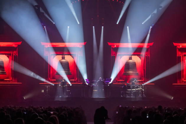 Christopher von Deylen aka Schiller during the opening concert of EUPHORIA In Surround Sound The Arena Tour 2026 on May 9, 2026 at the QUARTERBACK Immobilien ARENA in Leipzig The current tour presents the new album Euphoria with an immersive light and surround show Schiller 2026