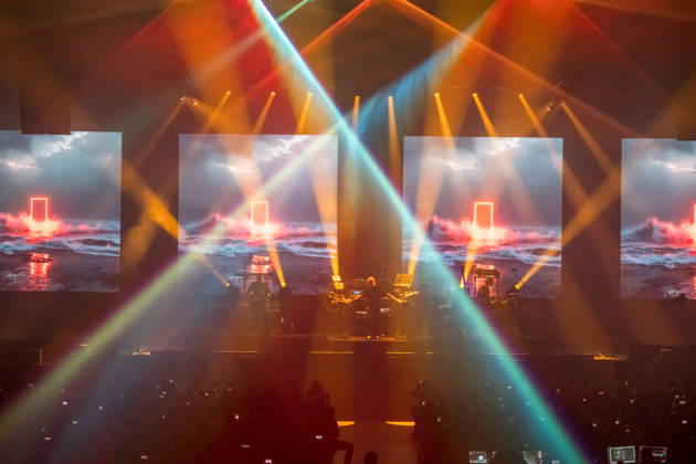 Christopher von Deylen aka Schiller during the opening concert of EUPHORIA In Surround Sound The Arena Tour 2026 on May 9, 2026 at the QUARTERBACK Immobilien ARENA in Leipzig The current tour presents the new album Euphoria with an immersive light and surround show Schiller 2026