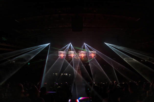 Christopher von Deylen aka Schiller during the opening concert of EUPHORIA In Surround Sound The Arena Tour 2026 on May 9, 2026 at the QUARTERBACK Immobilien ARENA in Leipzig The current tour presents the new album Euphoria with an immersive light and surround show Schiller 2026