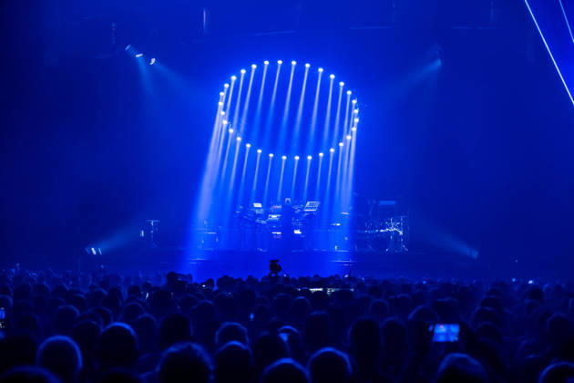 Christopher von Deylen aka Schiller during the opening concert of EUPHORIA In Surround Sound The Arena Tour 2026 on May 9, 2026 at the QUARTERBACK Immobilien ARENA in Leipzig The current tour presents the new album Euphoria with an immersive light and surround show Schiller 2026