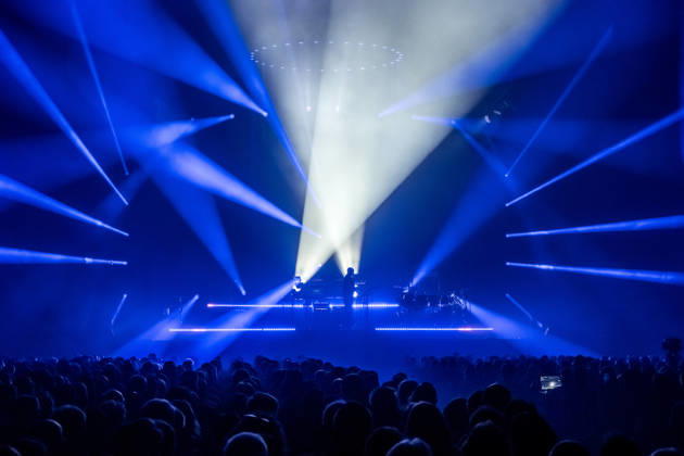 Christopher von Deylen aka Schiller during the opening concert of EUPHORIA In Surround Sound The Arena Tour 2026 on May 9, 2026 at the QUARTERBACK Immobilien ARENA in Leipzig The current tour presents the new album Euphoria with an immersive light and surround show Schiller 2026