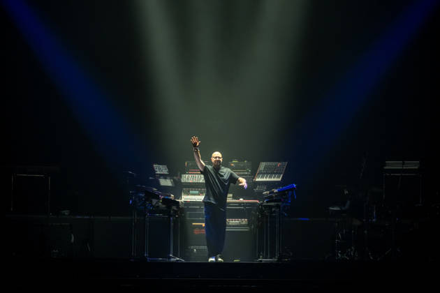Christopher von Deylen aka Schiller during the opening concert of EUPHORIA In Surround Sound The Arena Tour 2026 on May 9, 2026 at the QUARTERBACK Immobilien ARENA in Leipzig The current tour presents the new album Euphoria with an immersive light and surround show Schiller 2026