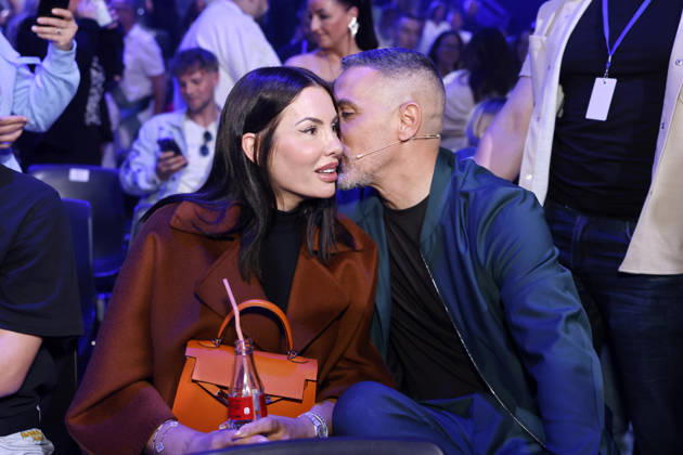 Rapper and juror Bushido Anis Ferchichi with his wife Anna Maria Ferchichi in the final of the 22nd season of the German singing casting show Deutschland sucht den Superstar DSDS at the MMC Studios Cologne, 09 05 2026 NRW Germany Copyright: xChristophxHardtx
