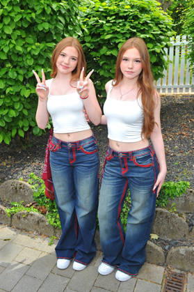 ZDF Fernsehgarten Emilia and Letizia Twins on Ice during the ZDF entertainment show Fernsehgarten on 10 05 2026 in Mainz 20260510MWI120990
