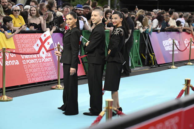 VIENNA, AUSTRIA 20260510 Bzikebi representing Georgia on the turquoise carpet for next weeks semi-finals and final of this years Eurovision Song Contest ESC in Vienna, Austria VIENNA AUSTRIA x10070x Copyright: xJessicaxGow TTx EUROVISION 2026 TURKOSA MATTAN P6LO-wSzt2Q