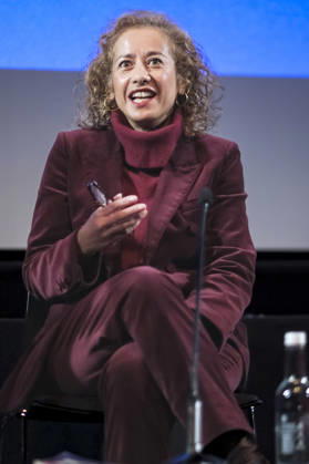 Samira Ahmed on the talk show Mark Kermode Live in 3D at BFI Southbank London, 11 05 2026 Foto:xJ.xEdwardsx xFuturexImagex kermode_6503