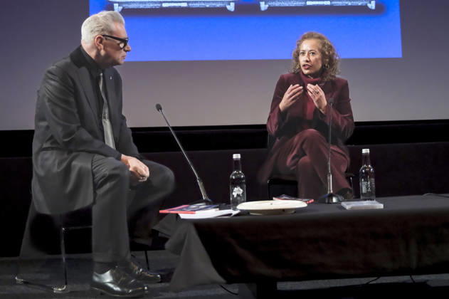 Mark Kermode and Samira Ahmed in the talk show Mark Kermode Live in 3D at BFI Southbank London, 11 05 2026 Foto:xJ.xEdwardsx xFuturexImagex kermode_6504
