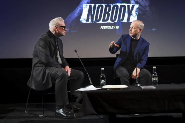 Mark Kermode and Bob Oodenkirk on the talk show Mark Kermode Live in 3D at BFI Southbank London, 11 05 2026 Foto:xJ.xEdwardsx xFuturexImagex kermode_6516