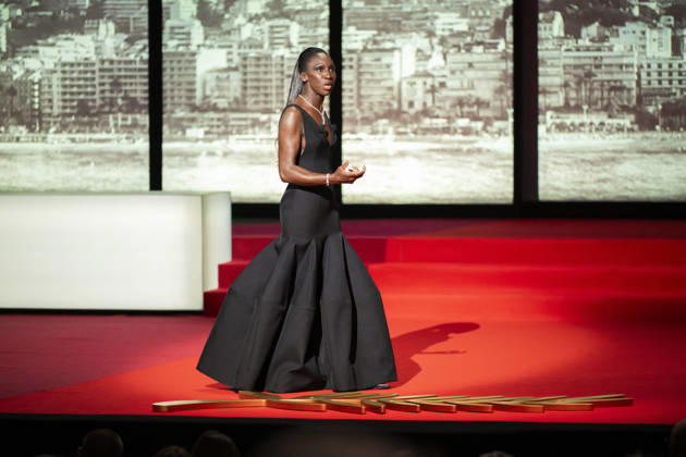Cannes - Opening Ceremony EB French-Malian actress and master of Ceremony Eye Haidara during the Opening Ceremony as part of the 79th Cannes Film Festival in Cannes, France on May 12, 2026. Photo by Eliot Blondet ABACAPRESS.COM Cannes France France Copyright: xBlondetxEliot ABACAx