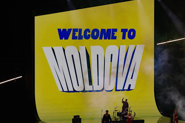 Eurovision Song Contest 2025 First Semi Final, 12 05 2026 VIENNA, AUSTRIA 12 MAY 2026 Image shows Eurovision 2026 stage in Vienna showing Welcome to Moldova during Eurovision Song Contest 2025 First Semi Final at Wiener Stadthalle on 12 05 2026 in Vienna, Austria Vienna Wiener Stadthalle Austria Copyright: xBEAUTIFULxSPORTS Froehlichx