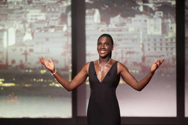 Cannes - Opening Ceremony EB French-Malian actress and master of Ceremony Eye Haidara during the Opening Ceremony as part of the 79th Cannes Film Festival in Cannes, France on May 12, 2026. Photo by Eliot Blondet ABACAPRESS.COM Cannes France France Copyright: xBlondetxEliot ABACAx